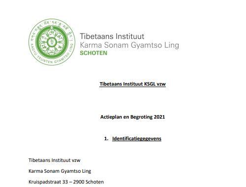 Actieplan en begroting 2021